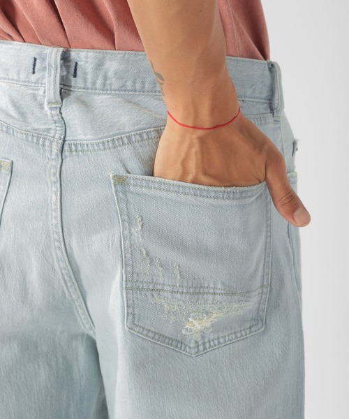 BAYFLOW（ベイフロー）の「デニムワイドストレート 20AW（デニムパンツ・メンズ・ライトブルー/ロイヤルブルー・MEDIUM/LARGE）」の21枚目の写真