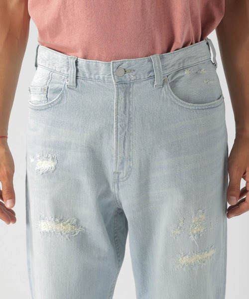 BAYFLOW（ベイフロー）の「デニムワイドストレート 20AW（デニムパンツ・メンズ・ライトブルー/ロイヤルブルー・MEDIUM/LARGE）」の13枚目の写真