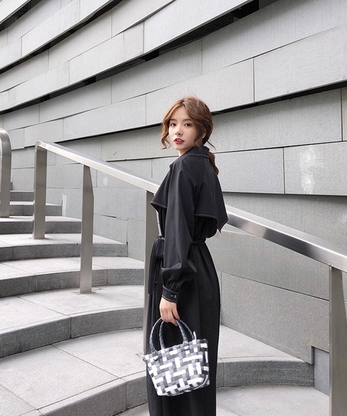 Jewelobe（ジュエローブ）の「トレンチ風ロングシャツワンピース