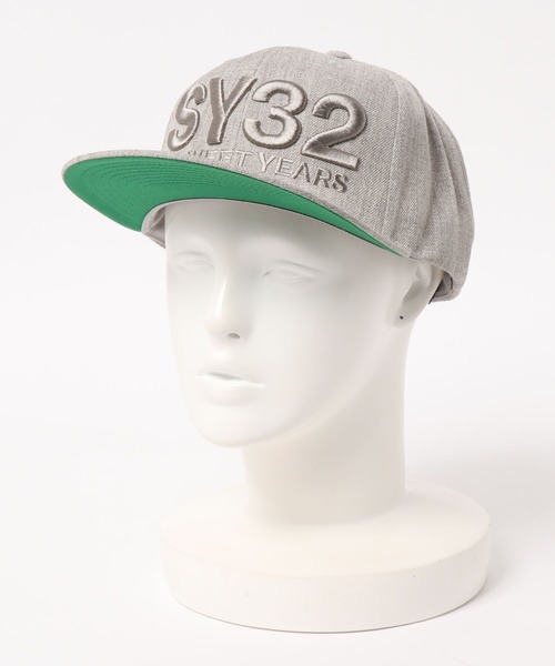 SY32 by SWEET YEARS(エスワイサーティトゥバイスィートイヤーズ)の「【SY32 by SWEET YEARS】3D LOGO SNAPBACK CAP(キャップ・メンズ・ブラック/ネイビー/ブラック系その他/グレー・FREE)」の9枚目の写真