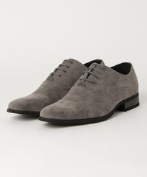 LASSU&FRISS / 3.5cmヒール ストレートチップ 内羽根 ドレスシューズ ロングノーズ スクエアトゥ ビジネスシューズ(939)