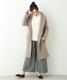 ダイバー素材 フード付きコート