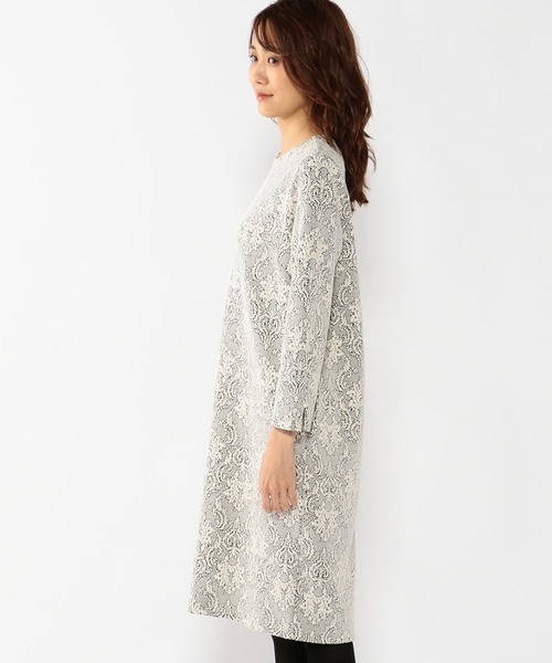 A C Alpha Cubic エーシーデザインバイアルファキュービック のファッション ワンピース ドレス Design A C ウォッシャブルジャガードプルオーバー ワンピース セール Design By