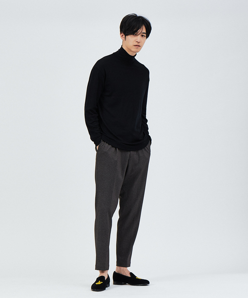 ABAHOUSE(アバハウス)の「【gicipi】CELVO ウール×シルク タートルネック ニット(ニット/セーター・メンズ・ホワイト/ブラック/ベージュ/グリーン・44/46/48)」の15枚目の写真