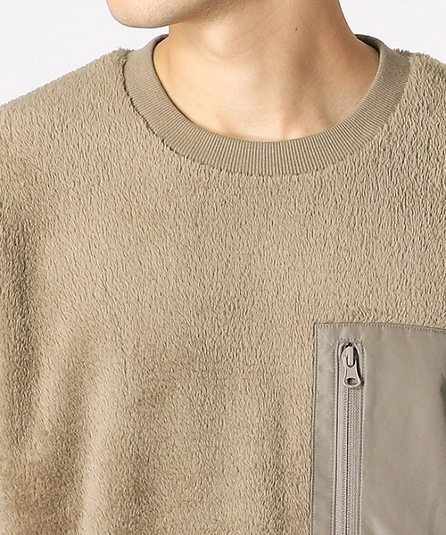 COMME CA ISM（コムサイズム）の「クルーネックプルオーバー（スウェット・メンズ・ブラック/ベージュ/ワイン・MEDIUM/LARGE/X-LARGE）」の10枚目の写真