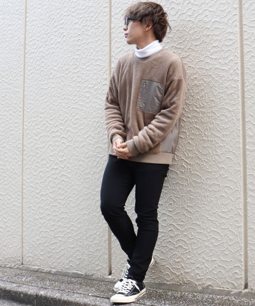 COMME CA ISM（コムサイズム）の「クルーネックプルオーバー（スウェット・メンズ・ブラック/ベージュ/ワイン・MEDIUM/LARGE/X-LARGE）」の18枚目の写真