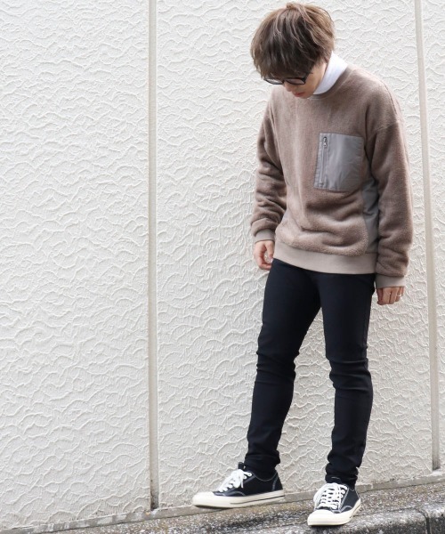 COMME CA ISM（コムサイズム）の「クルーネックプルオーバー（スウェット・メンズ・ブラック/ベージュ/ワイン・MEDIUM/LARGE/X-LARGE）」の20枚目の写真