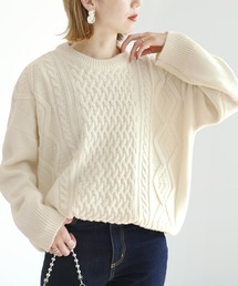 reca | オーバーサイズケーブル編みニット(ニット/セーター)