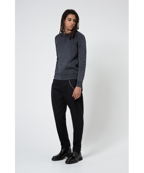 HUGO(ヒューゴ)の「コットンブレンド リフレクターヤーン リブニットセーター(ニット/セーター・メンズ・シルバー・S/M/L/XL/XXL)」の3枚目の写真
