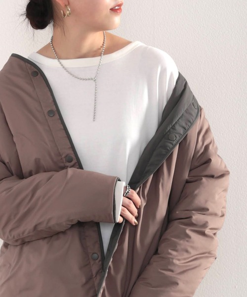 classicalelf(クラシカルエルフ)の「【AIR-TECH】驚きの軽さ!中綿2wayブルゾン(ブルゾン・レディース・ブラック/カーキ・MEDIUM/LARGE/X-LARGE)」の11枚目の写真