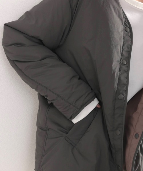 classicalelf(クラシカルエルフ)の「【AIR-TECH】驚きの軽さ!中綿2wayブルゾン(ブルゾン・レディース・ブラック/カーキ・MEDIUM/LARGE/X-LARGE)」の18枚目の写真