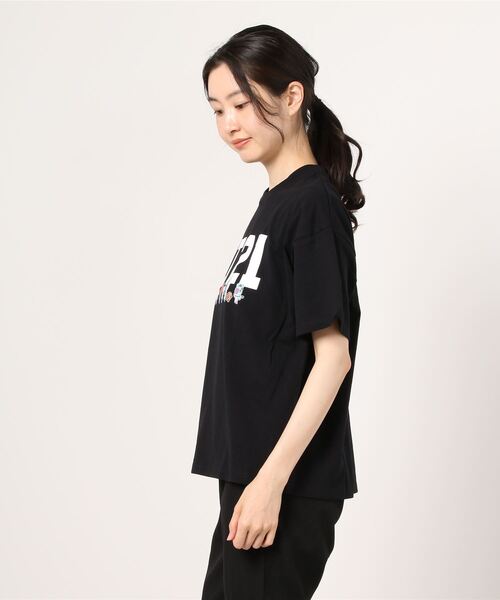 BT21（ビーティーイシビル）の「BT21◆ロゴプリントTシャツ（Tシャツ/カットソー・レディース・ホワイト/ブラック/ホワイト系その他/ブラック系その他・M）」の9枚目の写真