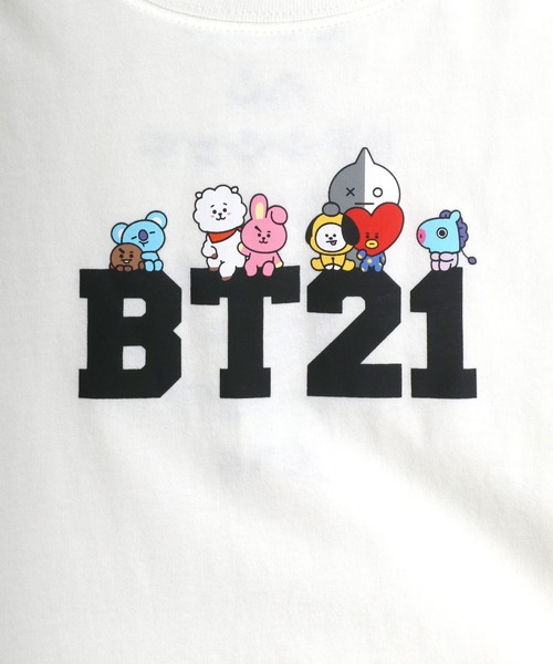 BT21（ビーティーイシビル）の「BT21◆ロゴプリントTシャツ（Tシャツ/カットソー・レディース・ホワイト/ブラック/ホワイト系その他/ブラック系その他・M）」の12枚目の写真