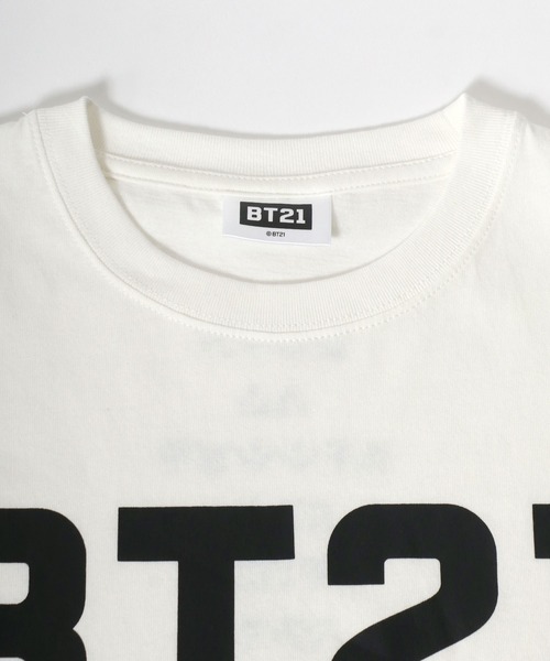 BT21（ビーティーイシビル）の「BT21◆ロゴプリントTシャツ（Tシャツ/カットソー・レディース・ホワイト/ブラック/ホワイト系その他/ブラック系その他・M）」の10枚目の写真