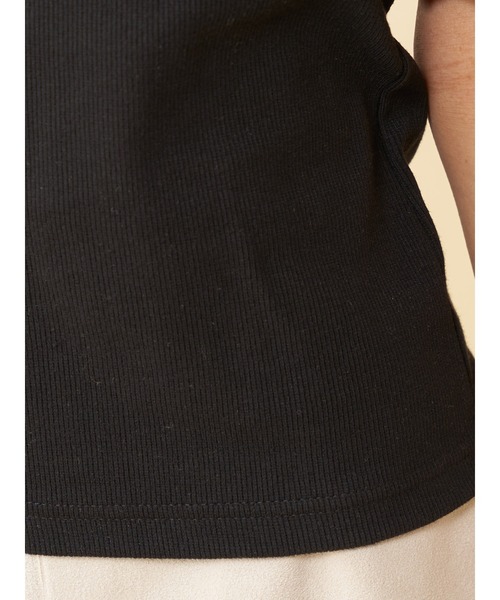 ROYAL PARTY（ロイヤルパーティー）の「袖チュールトップス（Tシャツ/カットソー・レディース・ブラック/オフホワイト/ピンク・FREE）」の14枚目の写真