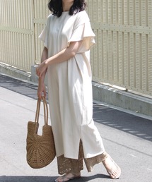 ドライタッチ天竺 コットンワンピース