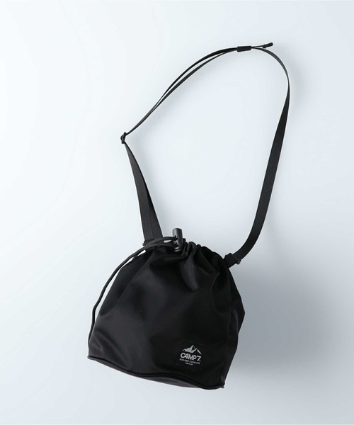 CAMP7（キャンプセブン）の「【CAMP7】ドロストショルダー（ショルダーバッグ・レディース・ブラック/グリーン・ONE SIZE）」の2枚目の写真
