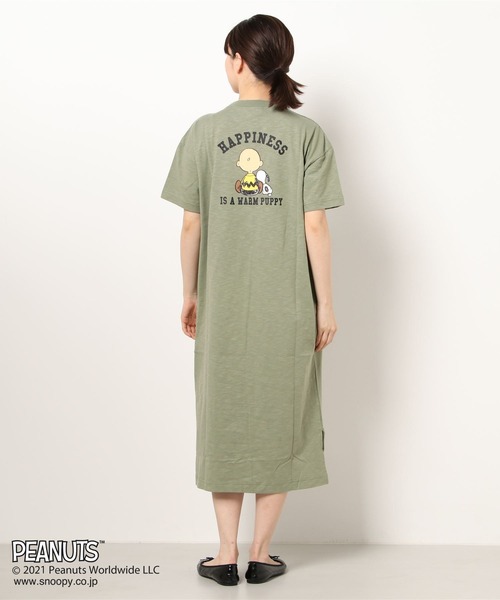 Snoopy スヌーピーロングワンピース レディース リンクコーデ 親子お揃い ワンピース Peanuts ピーナッツ のファッション通販 Zozotown