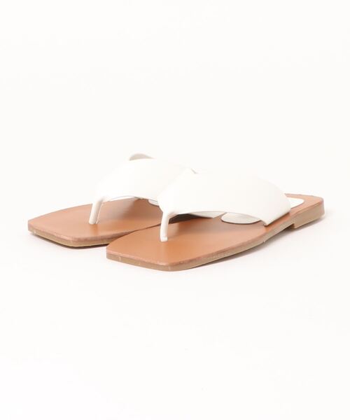 Fabby fabby（ファビィーファビィー）の「トングフラットサンダル（サンダル・レディース・ホワイト/ブラウン/ブラック/ベージュ・SS/MEDIUM/SMALL/LARGE）」の18枚目の写真