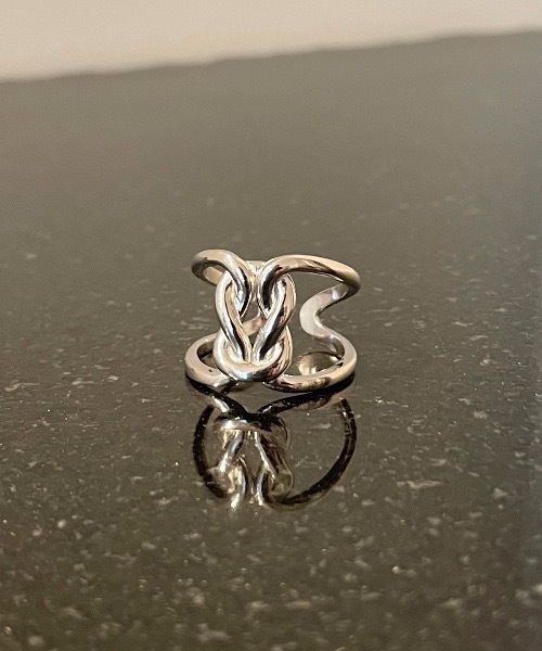 美品　ナラティブプラトゥーン　くり抜き穴 シルバー925 リング 約21号 螺旋シルバー925リング |NARRATIVEPLATOON
