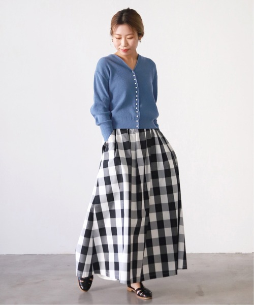 SLOBE IENA（スローブイエナ）の「コットンナイロンブークレー ショートレングスニット◆（ニット/セーター・レディース・ブラック/ブルー/ピンク・FREE）」の21枚目の写真