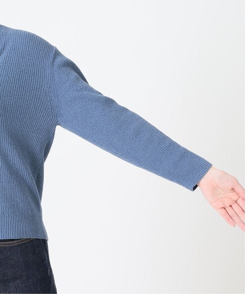 SLOBE IENA（スローブイエナ）の「コットンナイロンブークレー ショートレングスニット◆（ニット/セーター・レディース・ブラック/ブルー/ピンク・FREE）」の9枚目の写真