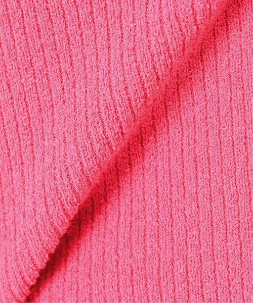 SLOBE IENA（スローブイエナ）の「コットンナイロンブークレー ショートレングスニット◆（ニット/セーター・レディース・ブラック/ブルー/ピンク・FREE）」の10枚目の写真