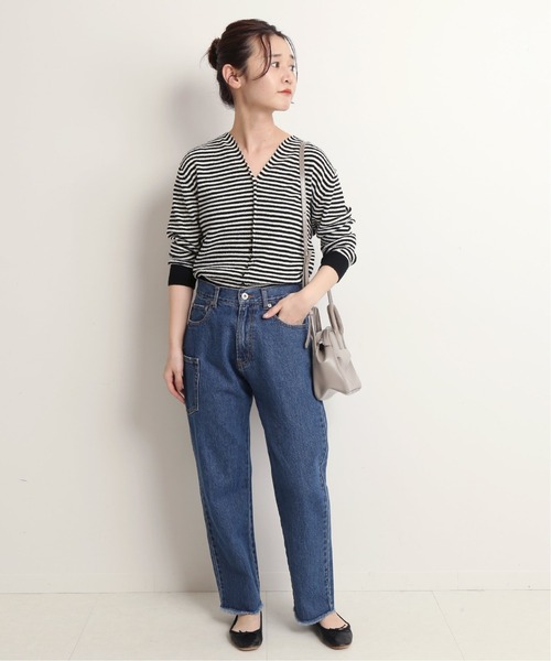 SLOBE IENA（スローブイエナ）の「コットンナイロンブークレー ショートレングスニット◆（ニット/セーター・レディース・ブラック/ブルー/ピンク・FREE）」の19枚目の写真