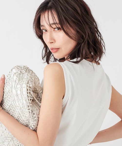 RIVE DROITE（リヴドロワ）の「クールタッチノースリカットソー（Tシャツ/カットソー・レディース・ブラック/オフホワイト/カーキ・FREE）」の9枚目の写真