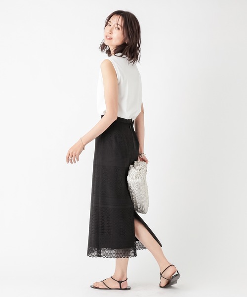 RIVE DROITE（リヴドロワ）の「クールタッチノースリカットソー（Tシャツ/カットソー・レディース・ブラック/オフホワイト/カーキ・FREE）」の5枚目の写真