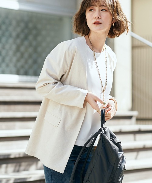 RIVE DROITE（リヴドロワ）の「クールタッチノースリカットソー（Tシャツ/カットソー・レディース・ブラック/オフホワイト/カーキ・FREE）」の18枚目の写真