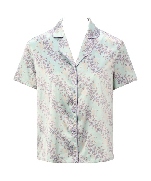 AMOSTYLE BY Triumph（アモスタイルバイトリンプ）の「ハーバルガーデン 半袖パジャマセットAMSTNW05 Top + BTM42-F JX（ルームウェア/パジャマ・レディース・グリーン/レッド・M/L）」の13枚目の写真