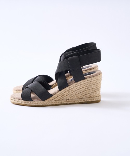 RIVE DROITE（リヴドロワ）の「クロスエスパサンダル（サンダル・レディース・ブラック/ベージュ・S/M/L）」の8枚目の写真