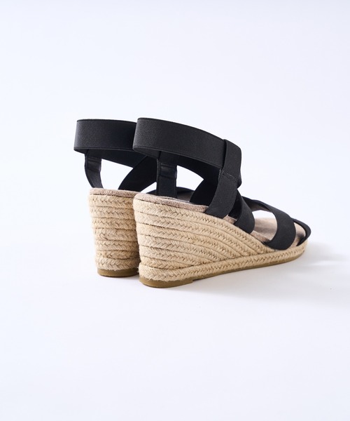 RIVE DROITE（リヴドロワ）の「クロスエスパサンダル（サンダル・レディース・ブラック/ベージュ・S/M/L）」の7枚目の写真