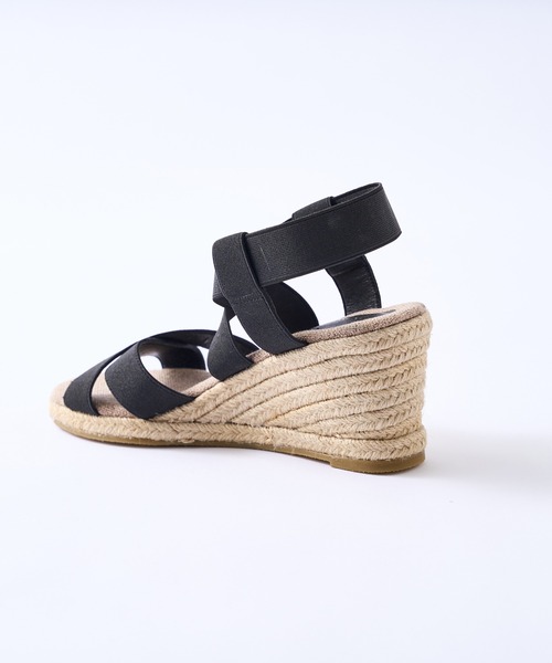 RIVE DROITE（リヴドロワ）の「クロスエスパサンダル（サンダル・レディース・ブラック/ベージュ・S/M/L）」の9枚目の写真