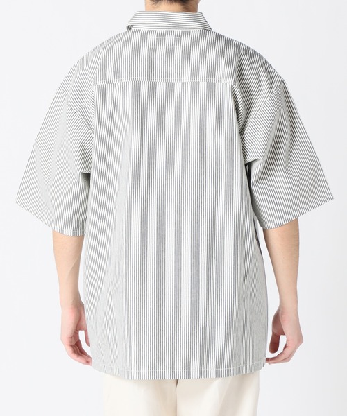 JOURNAL STANDARD relume（ジャーナルスタンダード　レリューム）の「CALIFORNIA ブッチャーシャツ（シャツ/ブラウス・メンズ・ホワイト/ホワイト系その他/ナチュラル・MEDIUM/LARGE）」の10枚目の写真