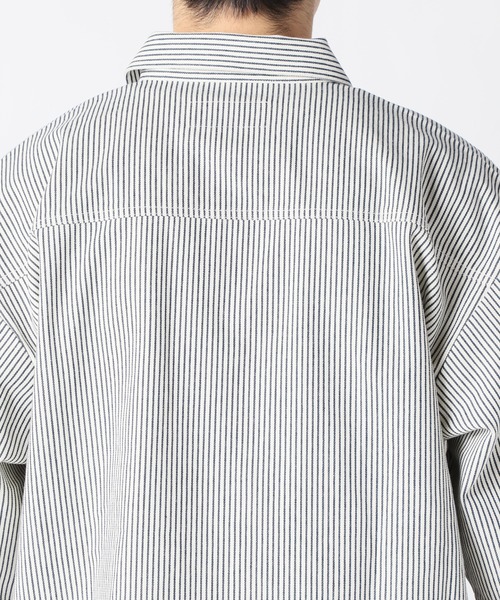 JOURNAL STANDARD relume（ジャーナルスタンダード　レリューム）の「CALIFORNIA ブッチャーシャツ（シャツ/ブラウス・メンズ・ホワイト/ホワイト系その他/ナチュラル・MEDIUM/LARGE）」の7枚目の写真