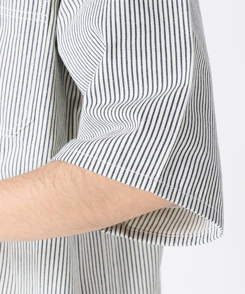 JOURNAL STANDARD relume（ジャーナルスタンダード　レリューム）の「CALIFORNIA ブッチャーシャツ（シャツ/ブラウス・メンズ・ホワイト/ホワイト系その他/ナチュラル・MEDIUM/LARGE）」の13枚目の写真