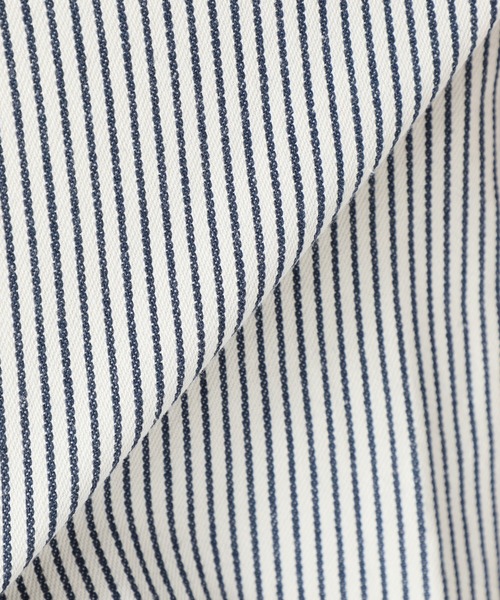 JOURNAL STANDARD relume（ジャーナルスタンダード　レリューム）の「CALIFORNIA ブッチャーシャツ（シャツ/ブラウス・メンズ・ホワイト/ホワイト系その他/ナチュラル・MEDIUM/LARGE）」の5枚目の写真