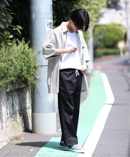 JOURNAL STANDARD relume（ジャーナルスタンダード　レリューム）の「CALIFORNIA ブッチャーシャツ（シャツ/ブラウス・メンズ・ホワイト/ホワイト系その他/ナチュラル・MEDIUM/LARGE）」の16枚目の写真