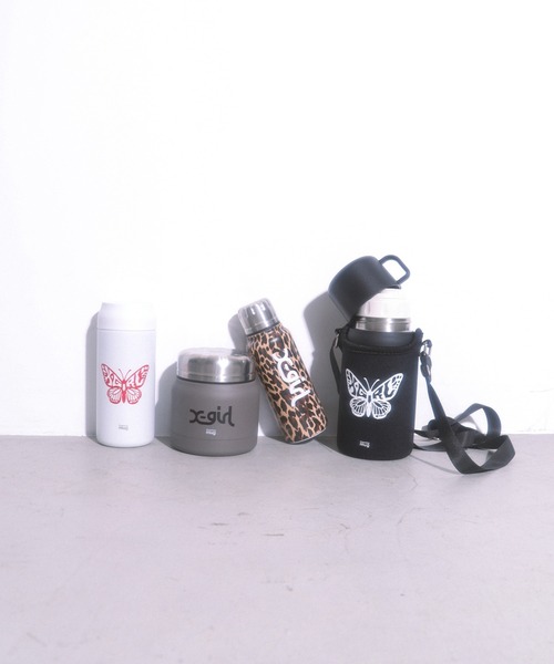 【新品、未使用品】 ABU1500C バーガンディ限定色　希少 X-girl（エックスガール）の「BICOLOR ANORAK SWEAT DRESS（ワンピース