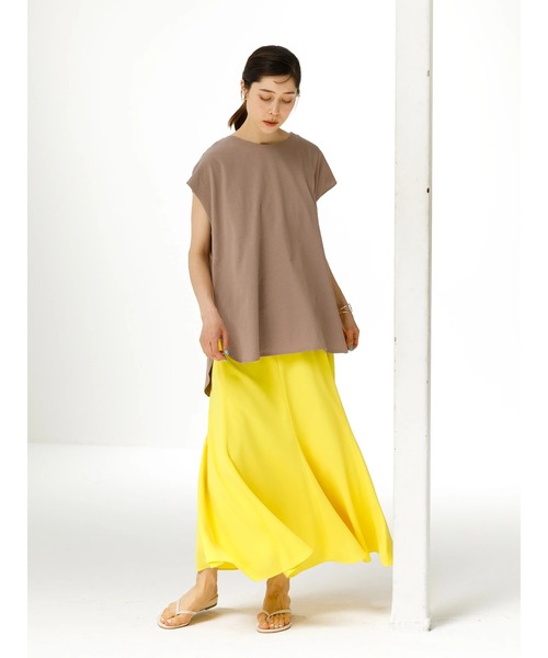 koe（コエ）の「バックレースアップフレンチスリーブＴ＊（Tシャツ/カットソー・レディース・サックスブルー/チャコールグレー/ベージュ・FREE）」の16枚目の写真