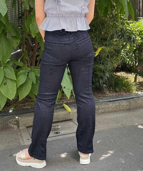 MAJESTIC LEGON（マジェスティックレゴン）の「ハイウエストレディパンツ（その他パンツ・レディース・ブラック/ネイビー/サックスブルー・SMALL/MEDIUM）」の11枚目の写真