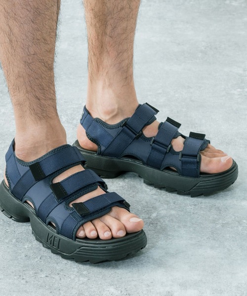 MEI(メイ)の「MEI Recycled nylon 3BELT SANDAL 3ベルト スポーツサンダル(サンダル・メンズ・ブラウン/ベージュ/オリーブ/ブラック/ネイビー・38/41/42/36/43/37)」の5枚目の写真