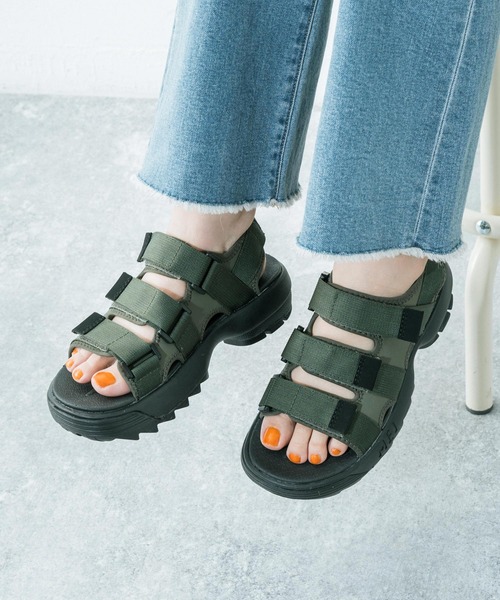 MEI(メイ)の「MEI Recycled nylon 3BELT SANDAL 3ベルト スポーツサンダル(サンダル・メンズ・ブラウン/ベージュ/オリーブ/ブラック/ネイビー・38/41/42/36/43/37)」の17枚目の写真
