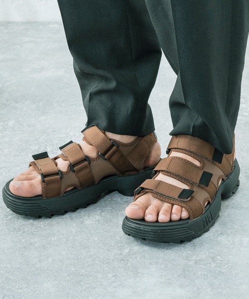 MEI(メイ)の「MEI Recycled nylon 3BELT SANDAL 3ベルト スポーツサンダル(サンダル・メンズ・ブラウン/ベージュ/オリーブ/ブラック/ネイビー・38/41/42/36/43/37)」の14枚目の写真