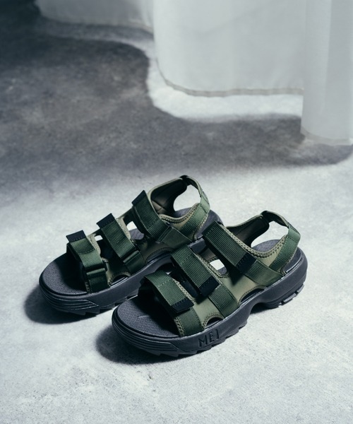 MEI(メイ)の「MEI Recycled nylon 3BELT SANDAL 3ベルト スポーツサンダル(サンダル・メンズ・ブラウン/ベージュ/オリーブ/ブラック/ネイビー・38/41/42/36/43/37)」の8枚目の写真