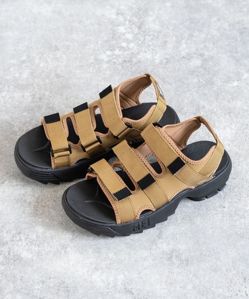 MEI(メイ)の「MEI Recycled nylon 3BELT SANDAL 3ベルト スポーツサンダル(サンダル・メンズ・ブラウン/ベージュ/オリーブ/ブラック/ネイビー・38/41/42/36/43/37)」の21枚目の写真