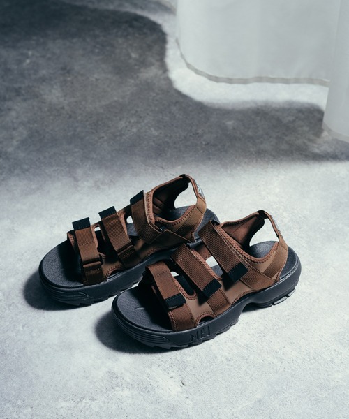 MEI(メイ)の「MEI Recycled nylon 3BELT SANDAL 3ベルト スポーツサンダル(サンダル・メンズ・ブラウン/ベージュ/オリーブ/ブラック/ネイビー・38/41/42/36/43/37)」の10枚目の写真