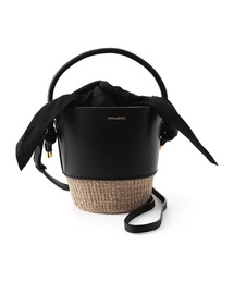 VIOLAd'ORO | VIOLAdORO / ショルダーストラップ付きレザーコンビバケットバッグ(かごバッグ)